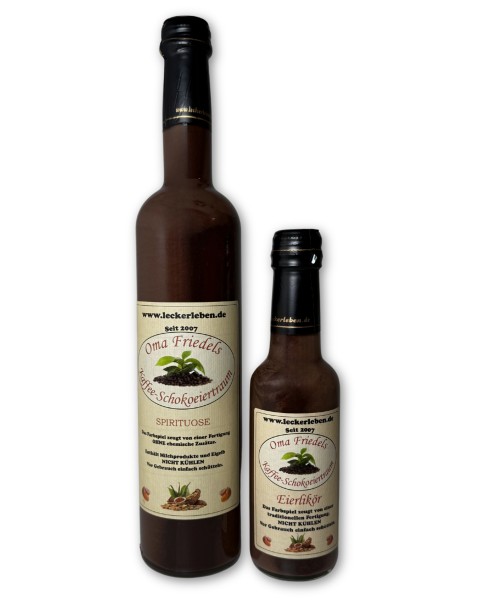 Eierlikör Kaffee-Schoko - Oma Friedel's Eiertraum 0,2 l / 0,5 l