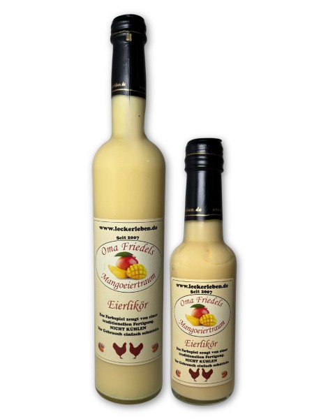 Eierlikör Mango - Oma Friedel's Eiertraum 0,2 l / 0,5 l