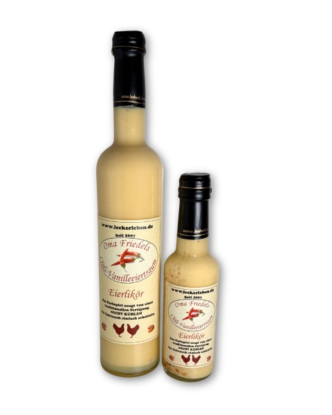 Eierlikör Chili-Vanille - Oma Friedel's Eiertraum 0,2 l / 0,5 l