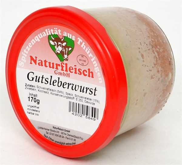 NOW Gutsleberwurst 170g