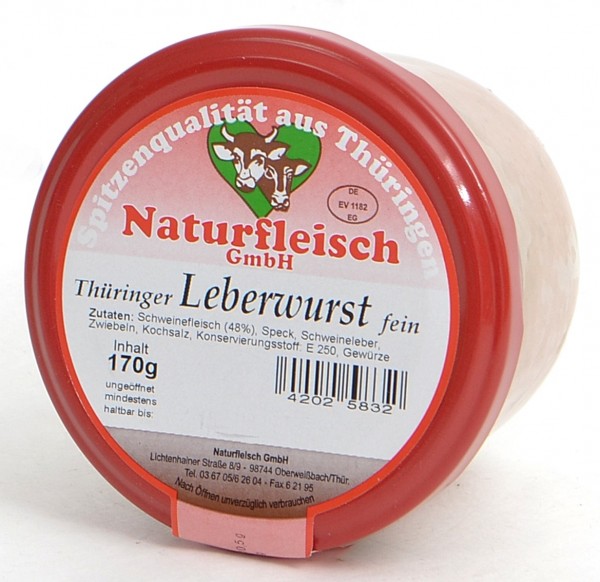 NOW Leberwurst fein 170g