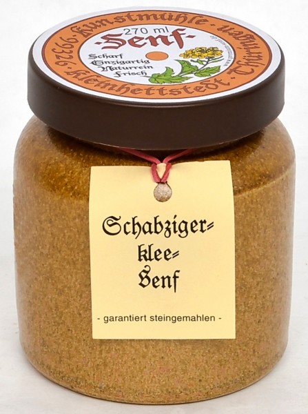 Kleinhettstedt Schabzigerklee Senf 270ml