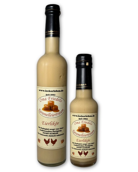 Eierlikör Karamell - Oma Friedel's Eiertraum 0,2 l / 0,5 l